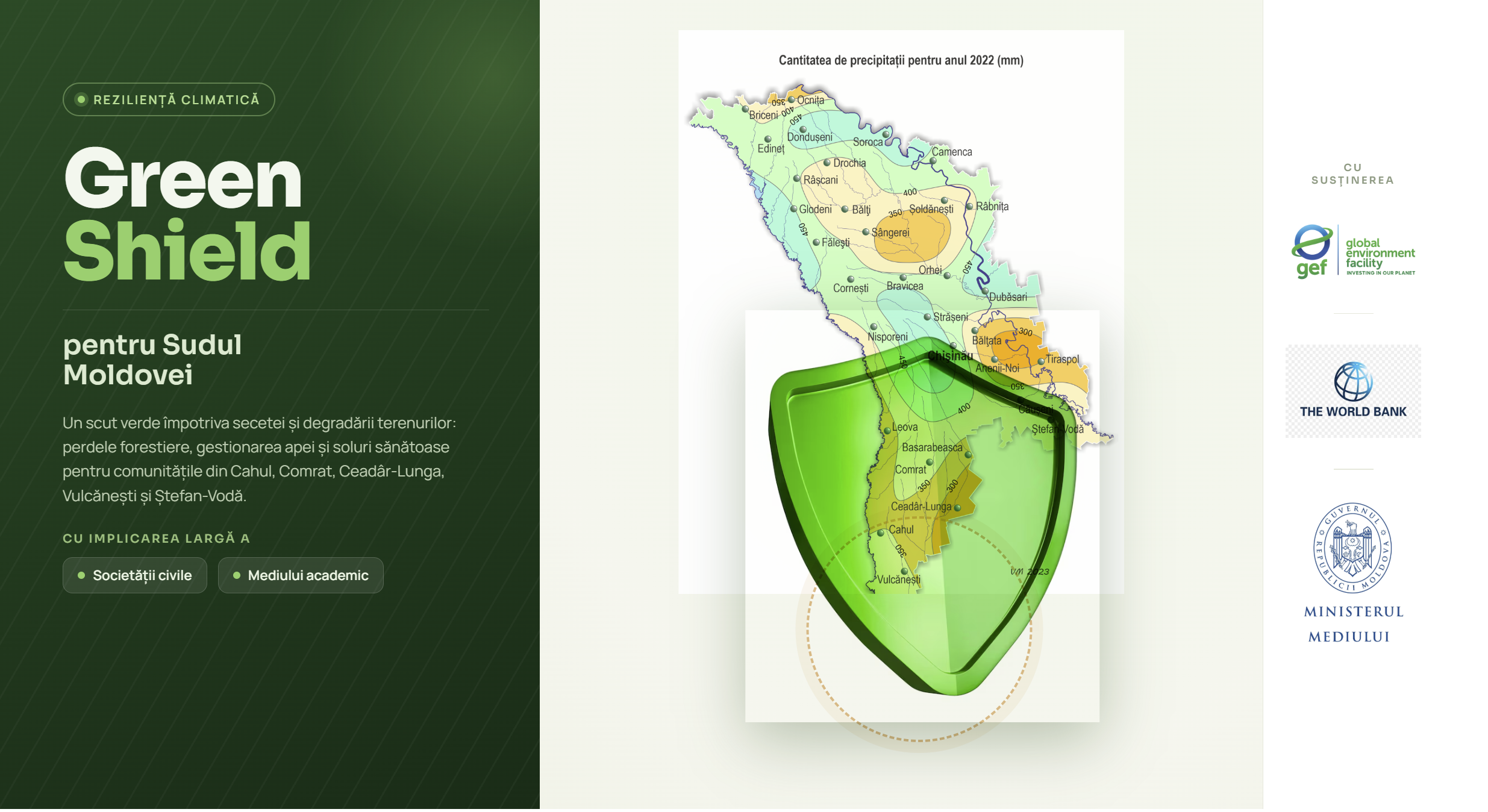 Green Shield: împădurire grijulie pentru Sudul Moldovei 