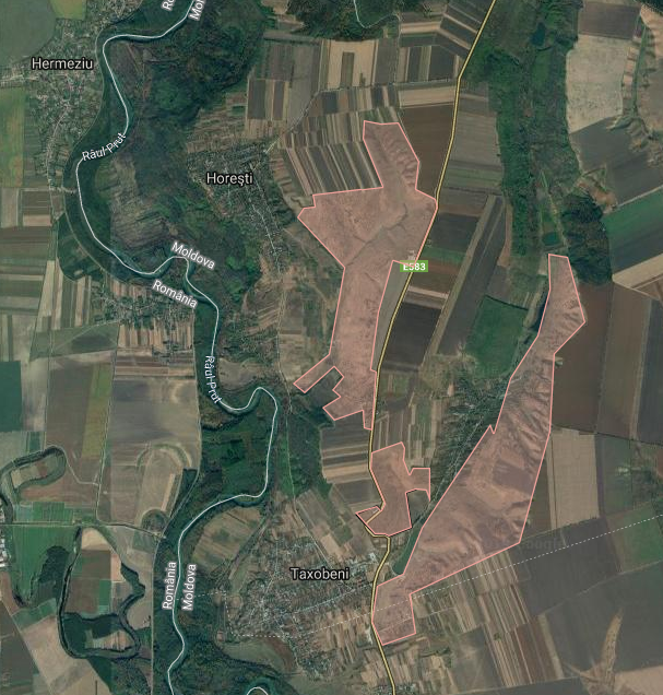 Для примера мы взяли село Хорэшть (Фэлешть), на територрии которого более 5 квадратных километров деградированных почв